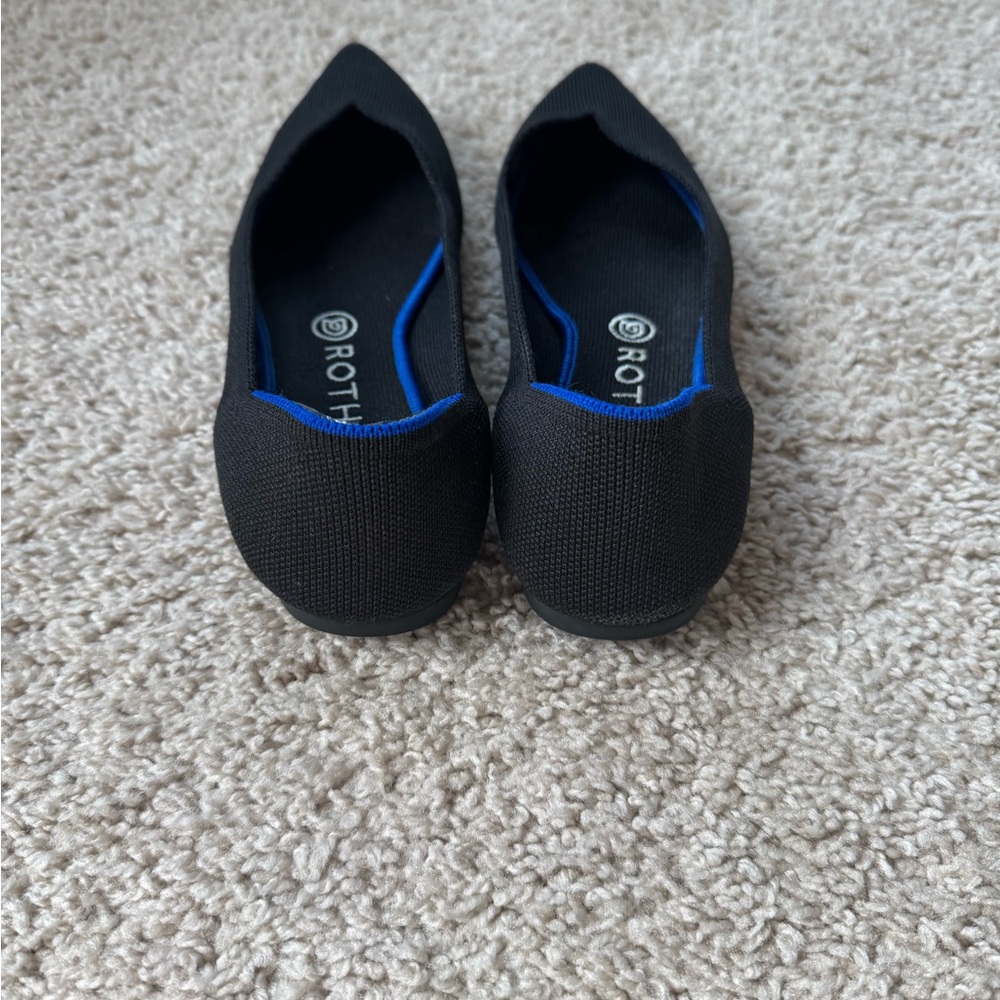 Rothy's Point Black Women's Flats 9.5 - Picture 5 of 8